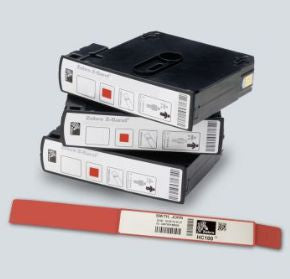 Zebra Armbandetiketten Z-Band Direct, 25 mm × 178 mm, rot, Polypropylen, selbstklebend, für HC100
