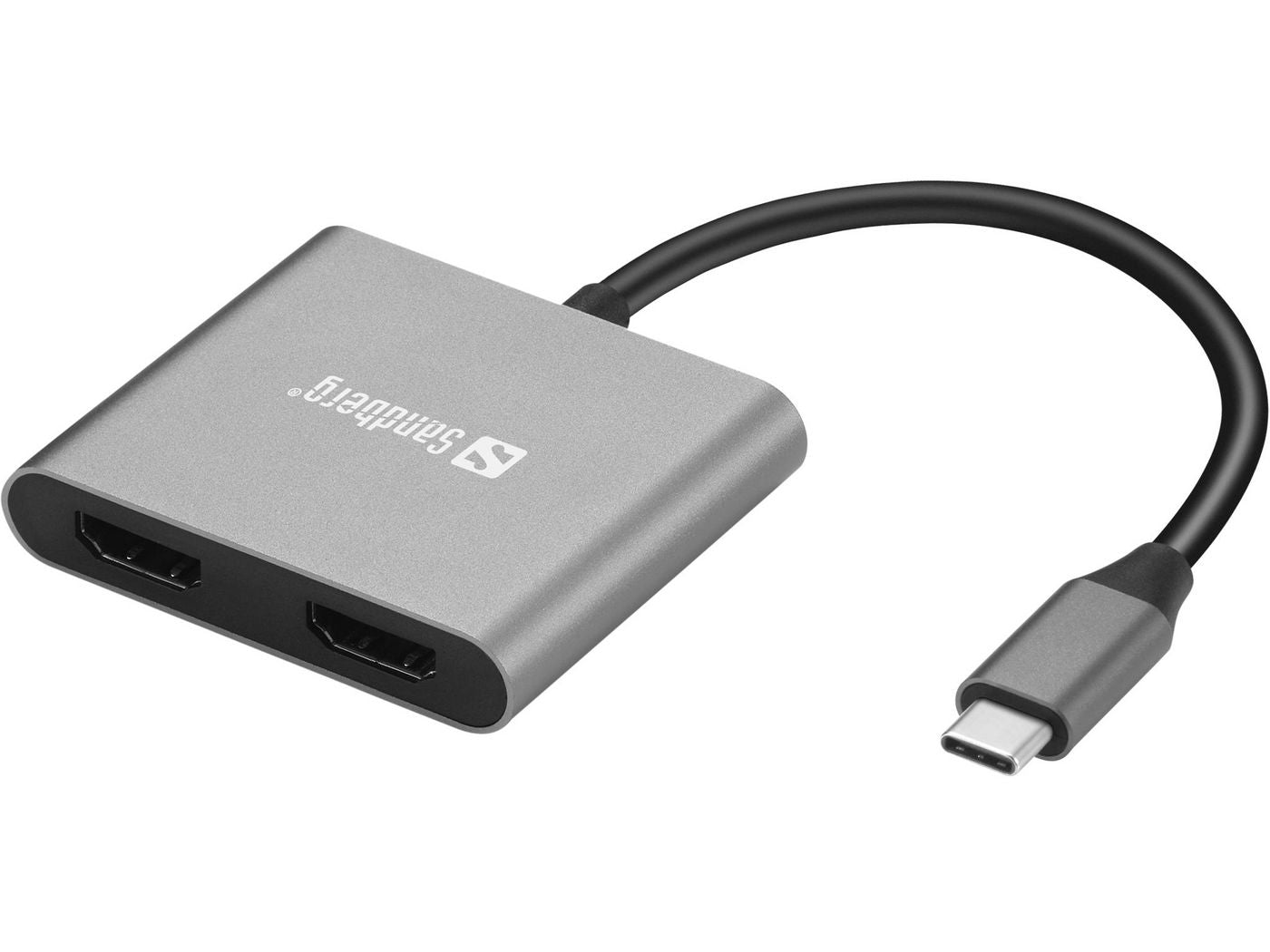 Sandberg 136-44 Dockingstation – USB-C, 2× HDMI, 1× USB-A, für Windows 10/Windows 11