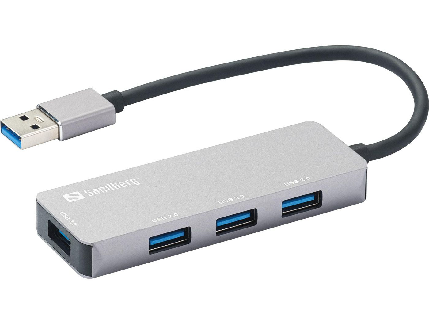 Sandberg SAVER USB-Hub – USB-A, 4× USB-A (1× 5 Gbit/s, 3× 480 Mbit/s)