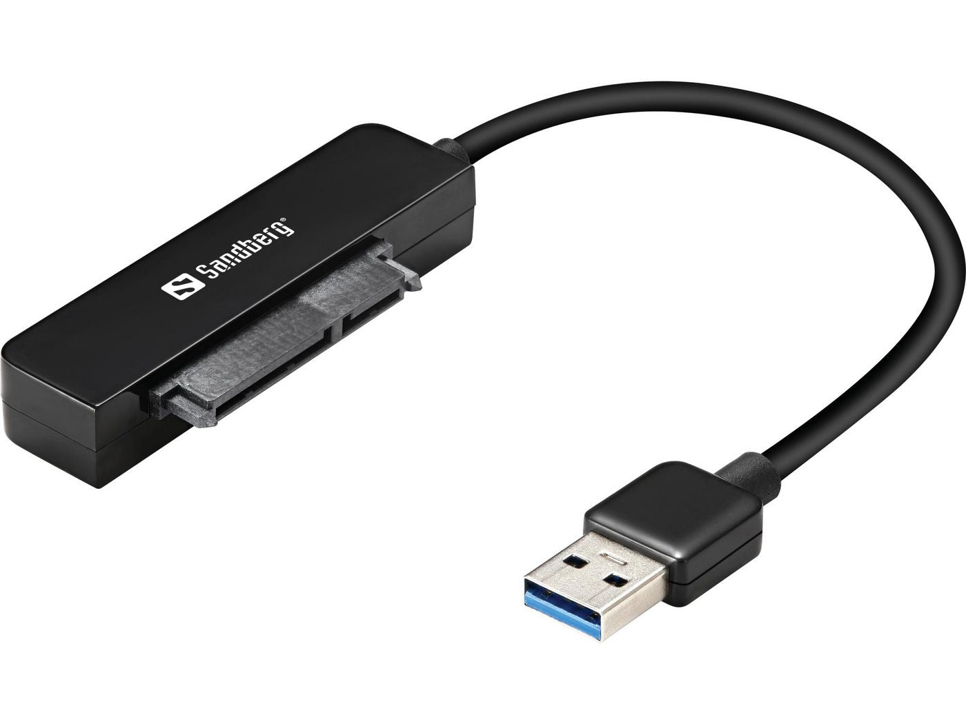 Sandberg USB-A zu SATA Adapter – USB 3.2 Gen 1 (5 Gbit/s), Schwarz
