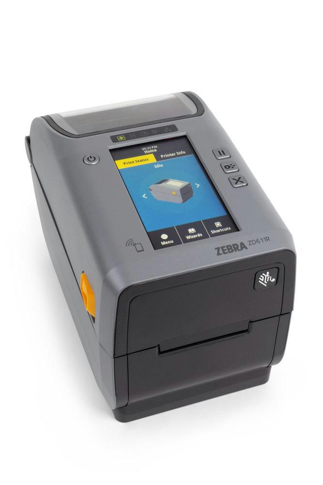 Zebra ZD611R – Etikettendrucker, Thermotransfer, RFID UHF, Touch-LCD, USB, WLAN, Bluetooth, LAN, 203 dpi