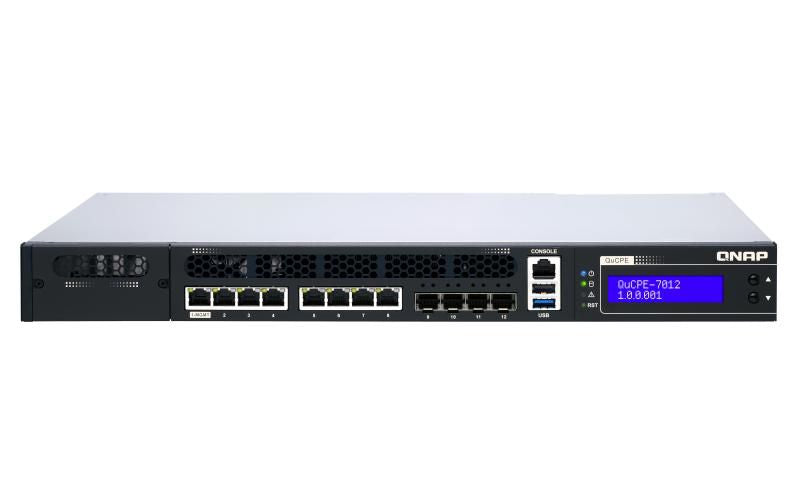 QNAP QuCPE-7012 SFF – Intel Xeon D-2166NT, 32 GB RAM, QNE Network