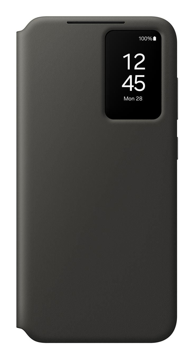 Samsung Smart View Wallet Case EF-ZS721 Wallethülle – für Samsung Galaxy S24 FE, Recycling-Kunststoff, Schwarz