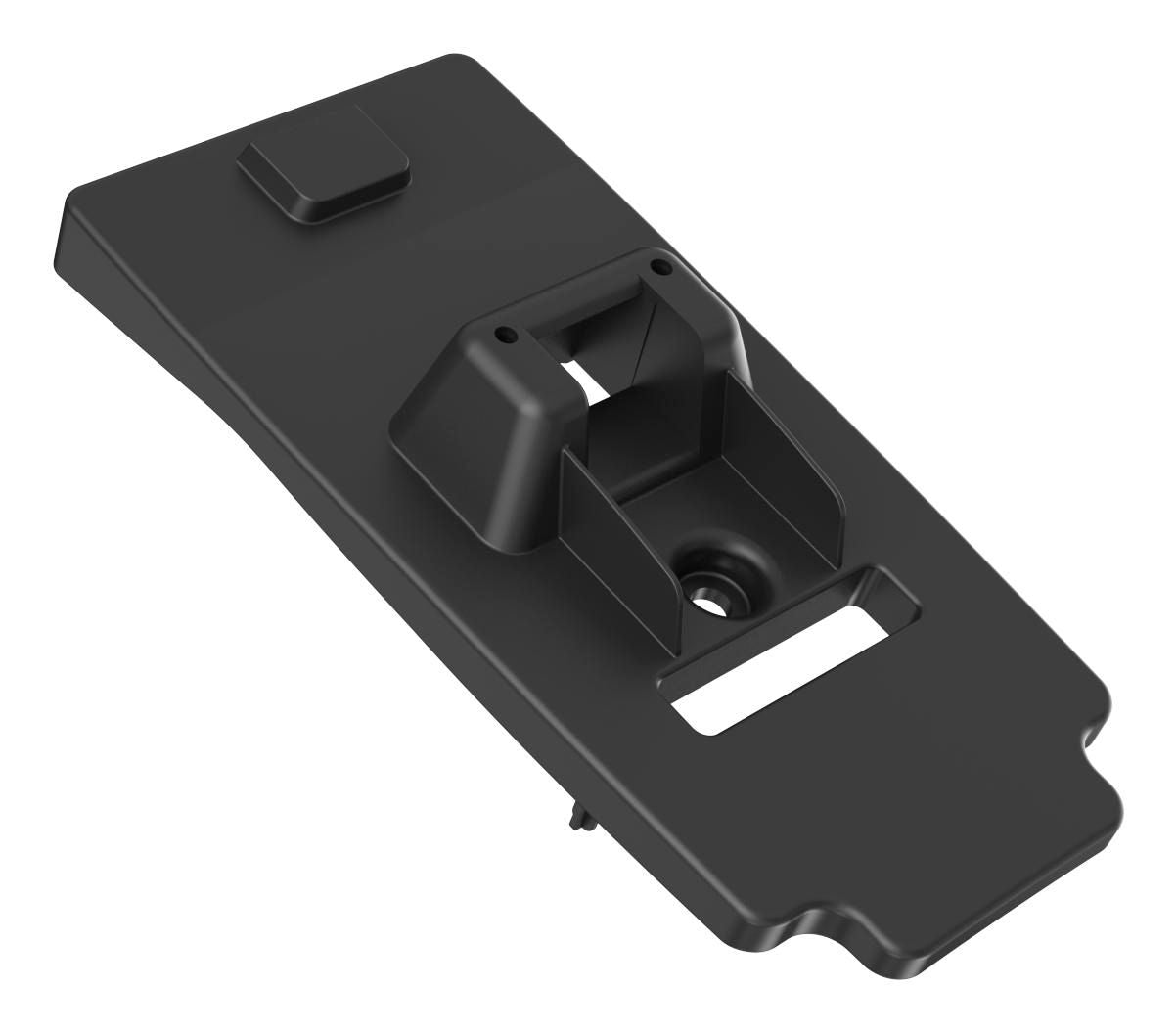 Havis FlexiPole Rückplatte – POS-Halterung, 63,5 × 12,7 × 152,4 mm, für Pax S300, Schwarz
