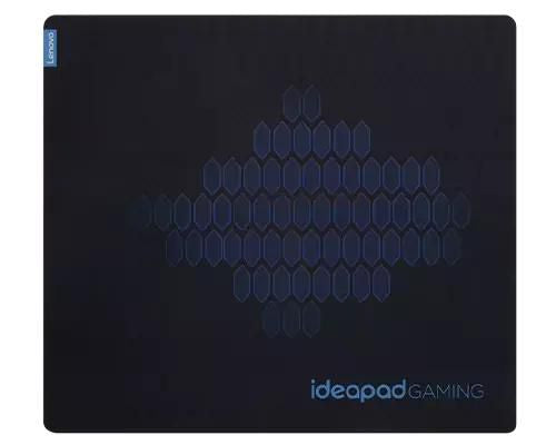 Lenovo IdeaPad Gaming Cloth – Gaming-Mauspad – 450 × 400 mm, Tuch/Gummi, Schwarz/Blau, gestickte Kanten