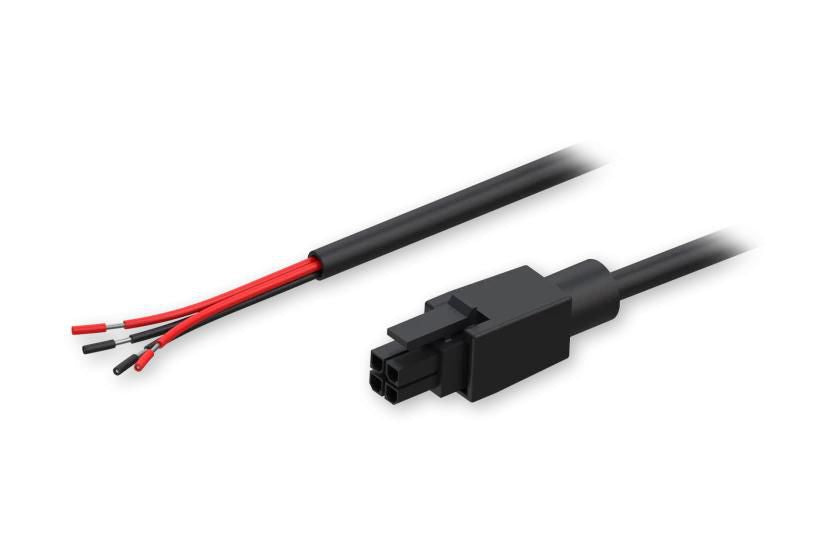 Teltonika 4-poliges Stromkabel – offen, 1,5 m, 300 V/4,5 A, schwarz