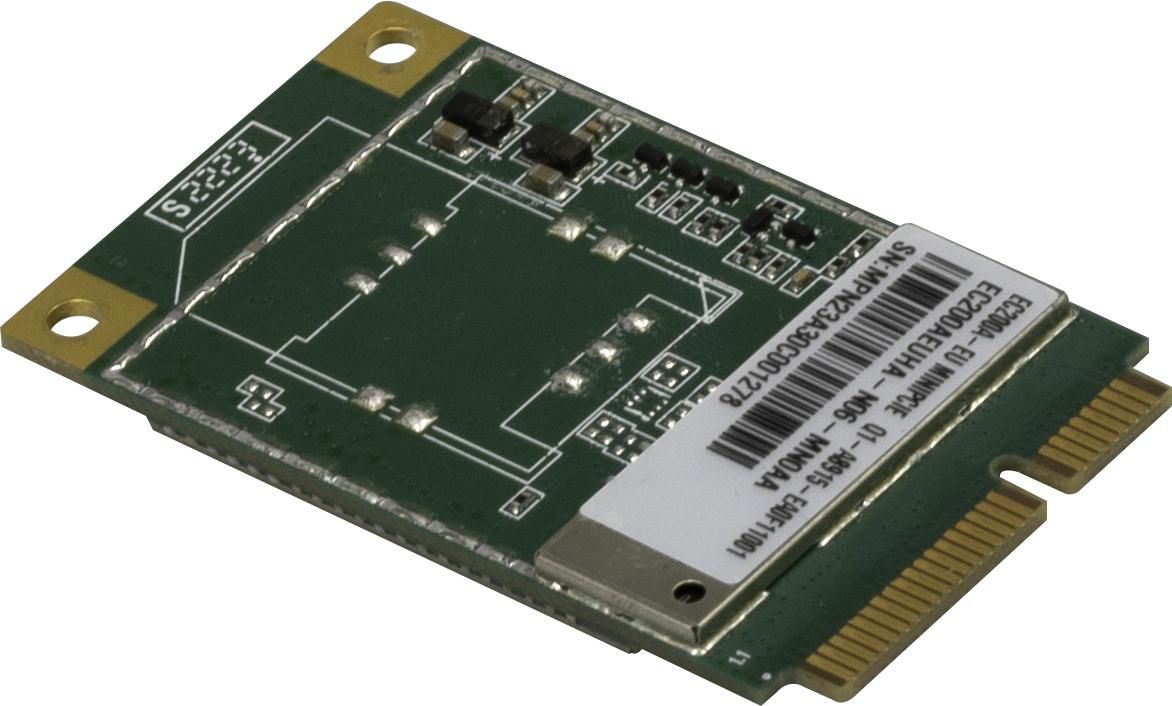 Mikrotik R11eL-EC200A-EU PCIe 4G LTE Modul – Cat.4, 150 Mbit/s, 2× u.FL – für Mini PCIe Slot – Grün