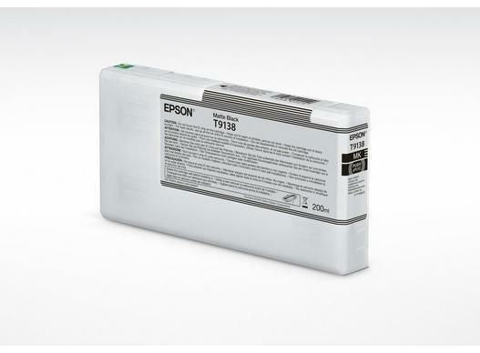 Epson T9138 Mattschwarz Tintenpatrone (Original) – 200 ml – für SureColor SC-P5000 STD/STD Spectro/Violet …