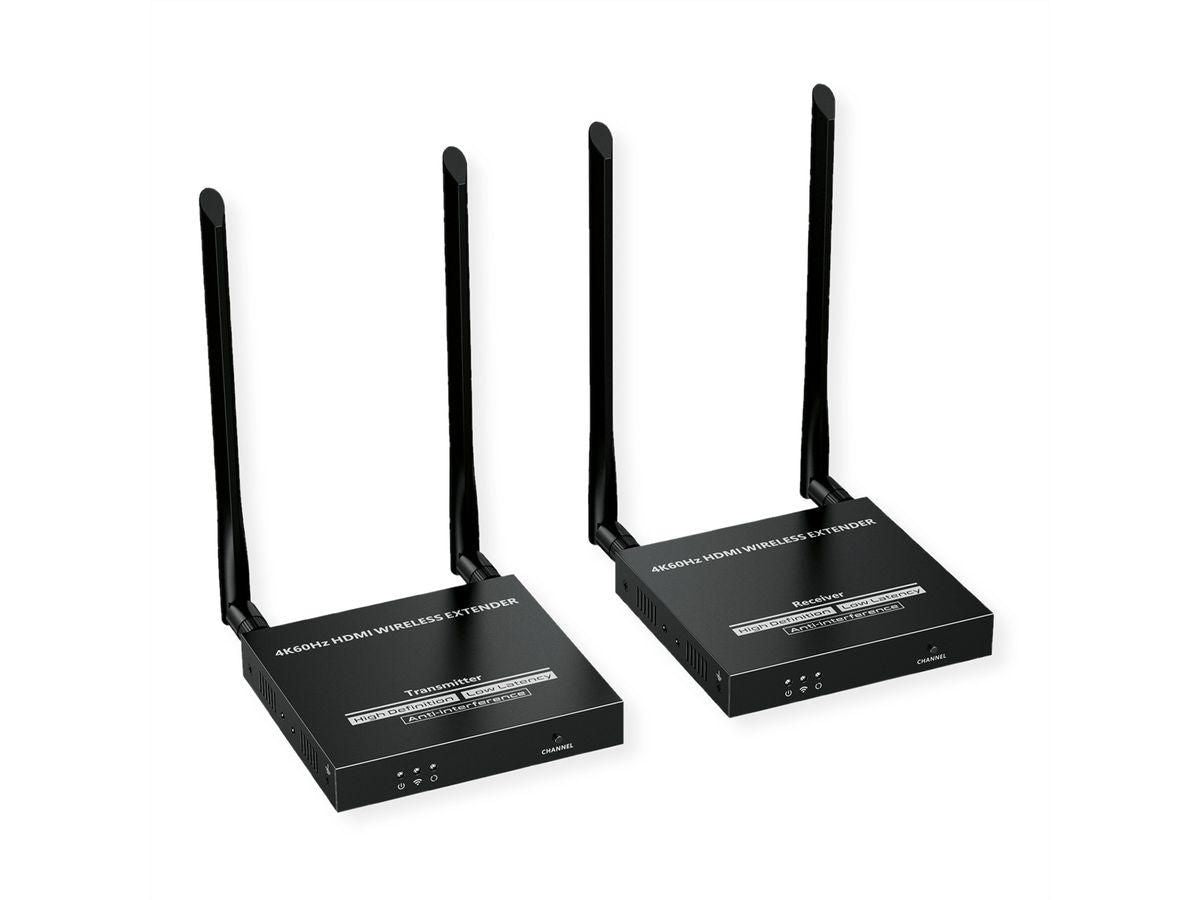 VALUE Kabelloses HDMI-Verlängerungsset, Kabellos, 4K@60 Hz, 50 m