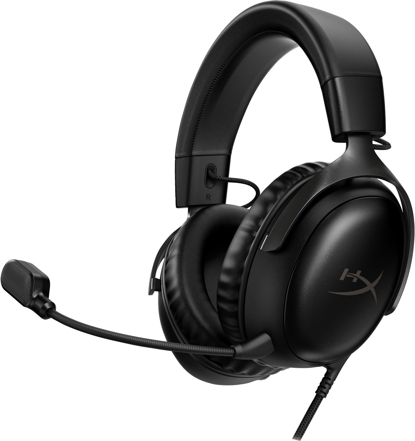 HyperX Cloud III Gaming-Headset – Over-Ear, Kabelgebunden, 3,5 mm Klinke & USB-C, für PC, PS5, PS4 und mehr, Schwarz