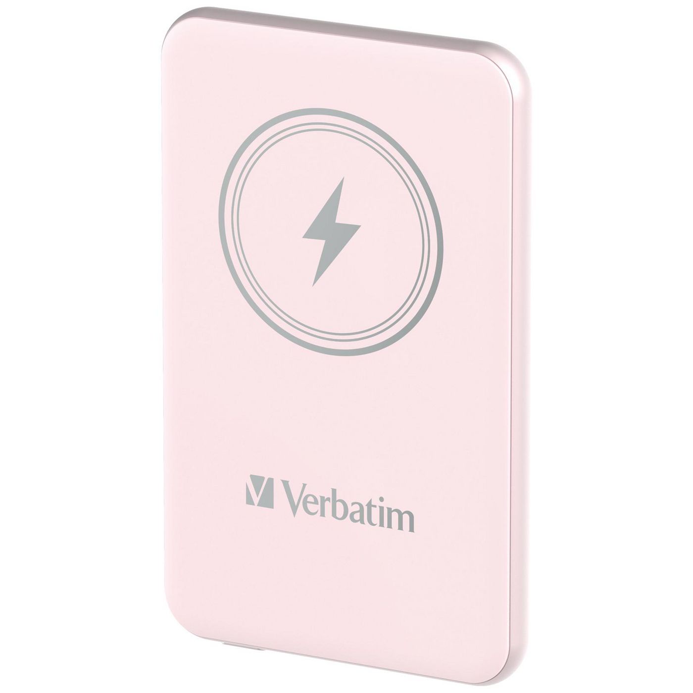 Verbatim Charge 'n' Go Magnetische MagSafe Powerbank 5'000 mAh – 20 W PD, Kabellos 15 W, 1× USB-C, pink