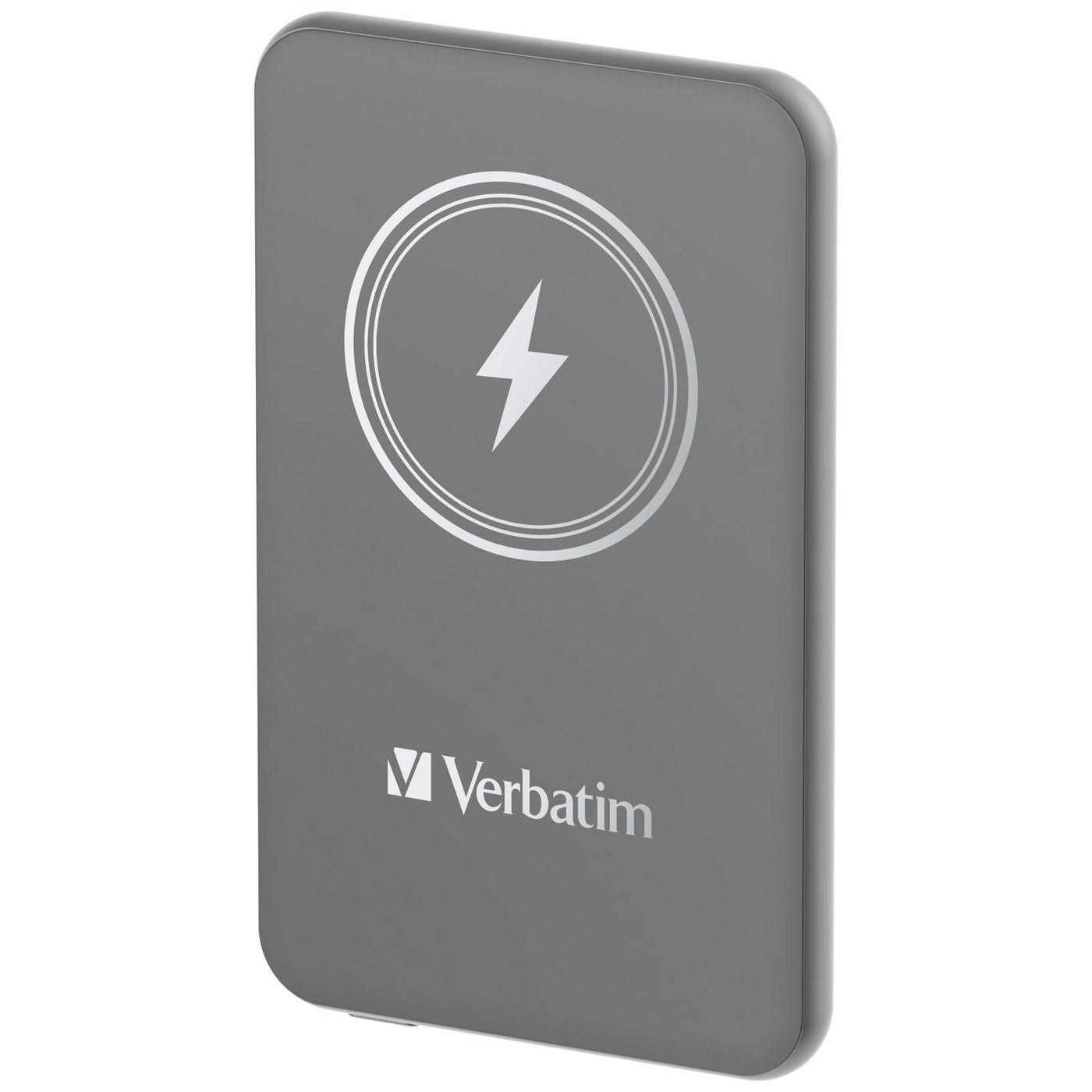 Verbatim MagSafe Powerbank 5'000 mAh – 20 W PD, MagSafe 15 W, 1× USB-C, Grau