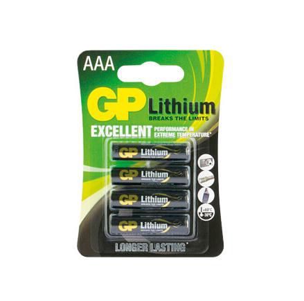 GP Batteries AAA Batterien, Lithium, 1,5 V – 4 Stk.