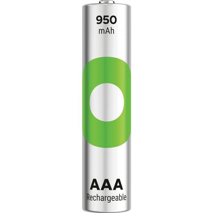GP Batteries AAA Akkus, Nickel-Metallhydrid (NiMH), 950 mAh, 1,2 V, 4 Stk.