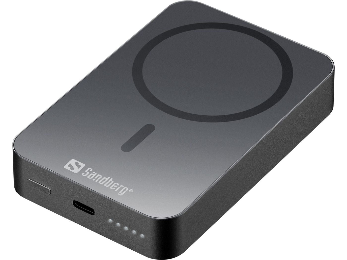 Sandberg MagSafe Powerbank 10'000 mAh – 20 W PD, Wireless 15 W, 1× USB-C, schwarz
