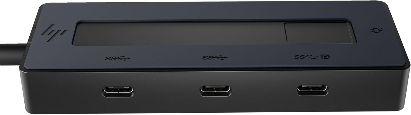 HP Multiport-Adapter – USB-C, 1× DP, 4× USB-C, 65 W PD, für Windows/Mac/ChromeOS