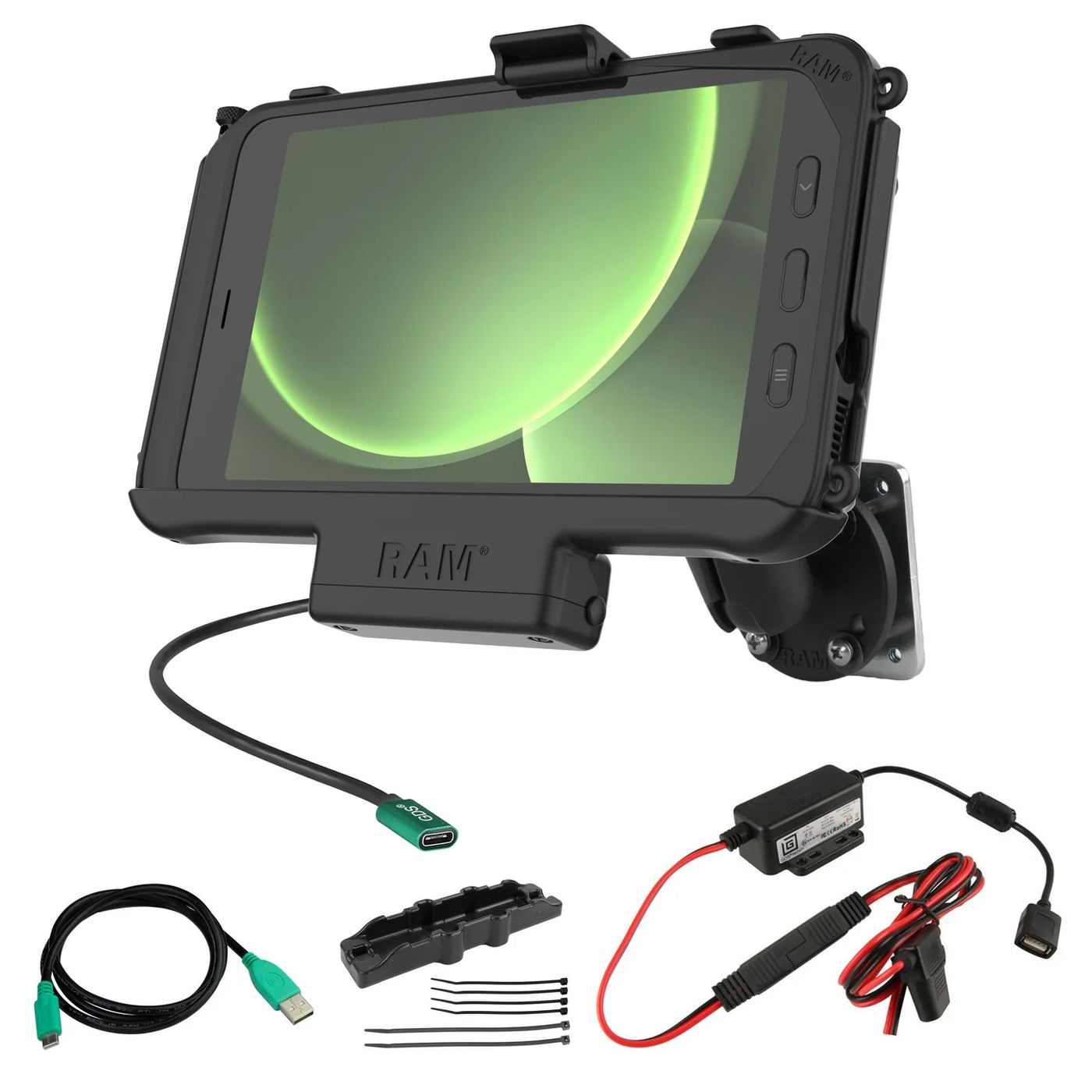 RAM Mounts EZ-Roll'r Fahrzeug-Dock für Samsung Galaxy Tab Active5 – USB-C