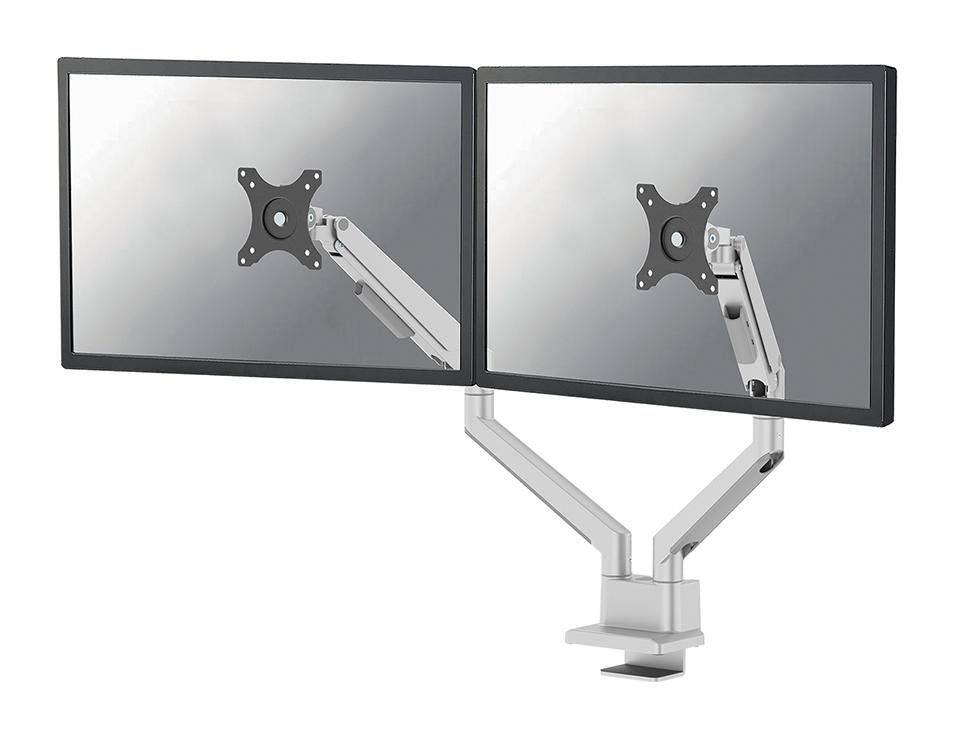 Neomounts DS70 250SL2 – Monitorarm, Dual, bis 32", Neigen/Schwenken, Silber