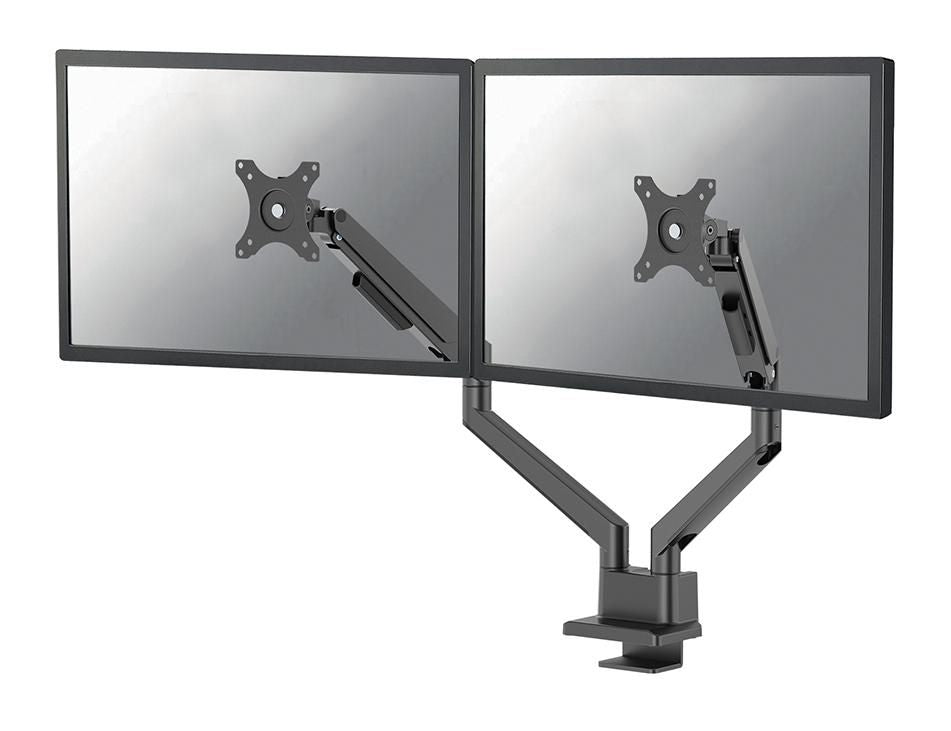 Neomounts Ds70-250Bl2 – Monitorarm, Dual, bis 32", VESA 75 × 75/100 × 100 mm, 9 kg, schwarz
