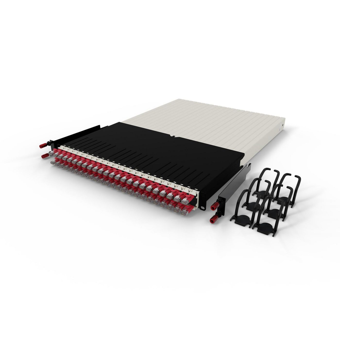 PATCHBOX 30RU – Rot, geschirmt