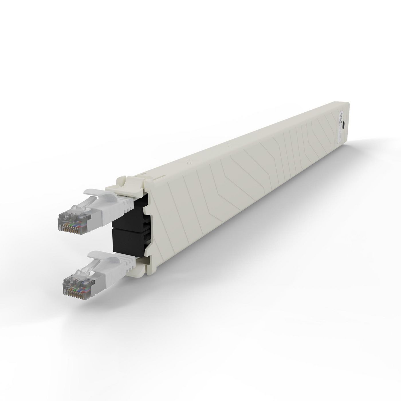 PATCHBOX .one Cassette Patchkabel – Cat6a U/FTP (STP), 0,8 m, Weiss, RJ-45–RJ-45