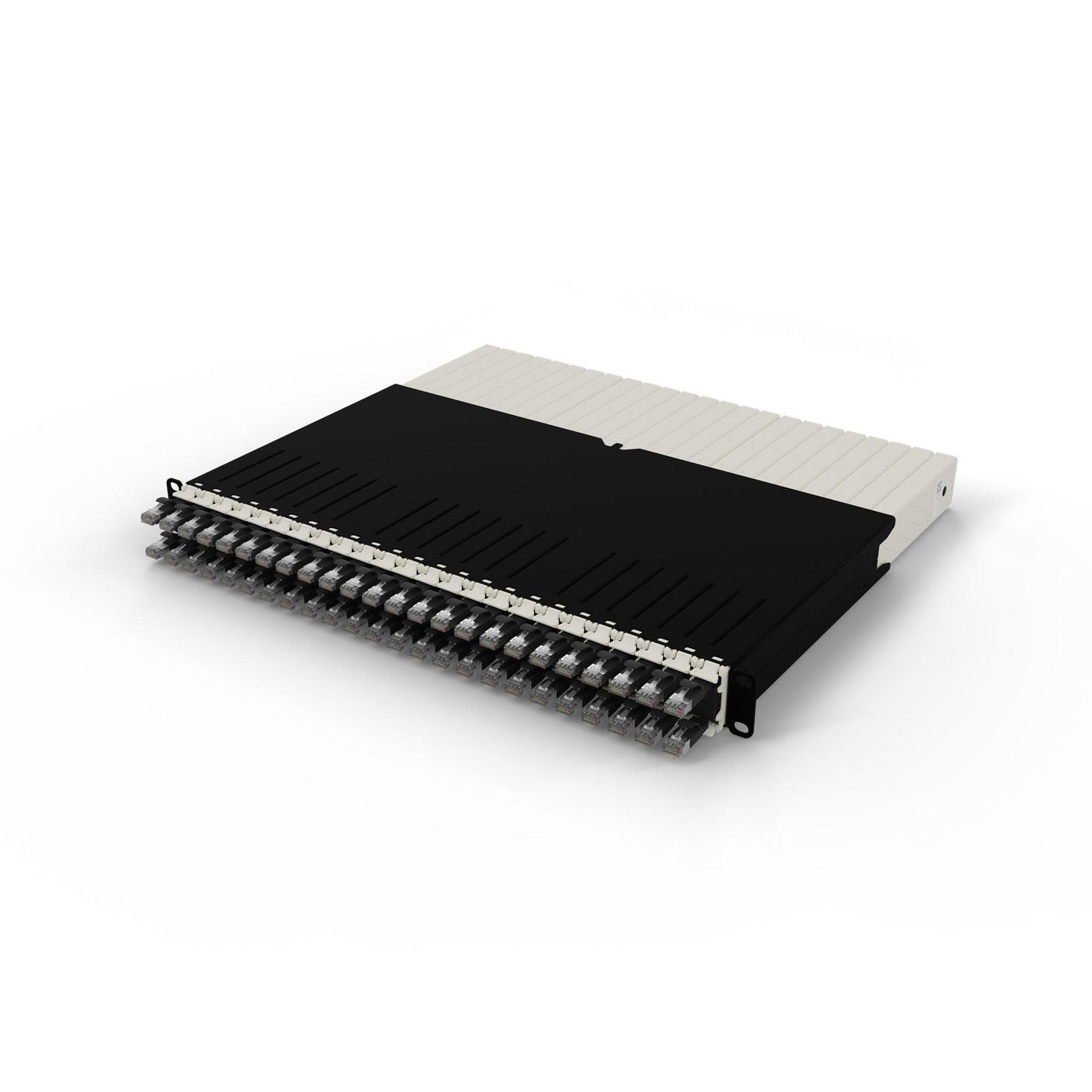 Patchbox 8RU Netzwerkkabel – Schwarz, geschirmt