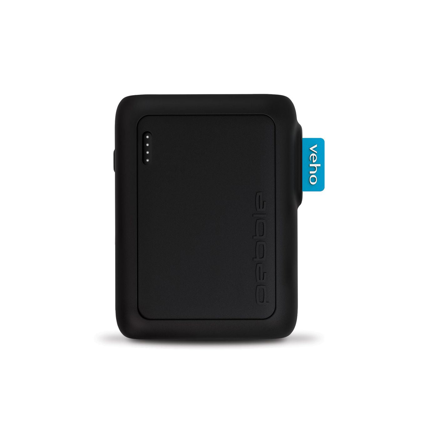 Veho Powerbank 10000 mAh, spritzwassergeschützt, für Smartphones, schwarz
