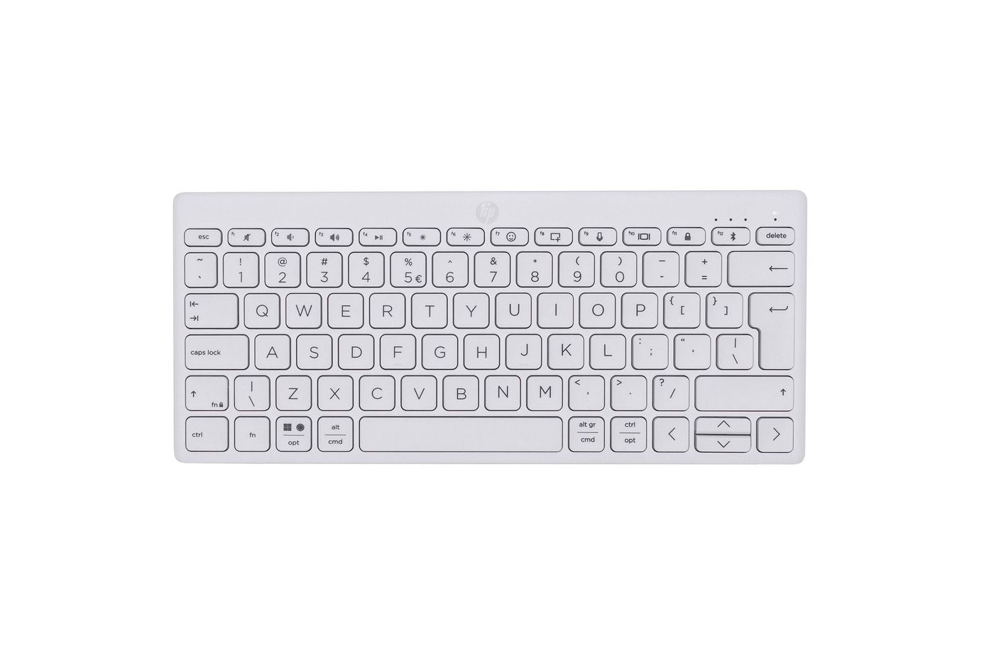 HP 350 WHT Kompakt – Tastatur, Multi-Device, Weiss