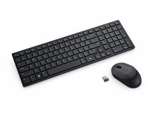 Dell KM555 – Tastatur-Maus-Set – Bluetooth 5.1 & 2,4 GHz (USB-A Empfänger) – QWERTY (US-INT) – Schwarz