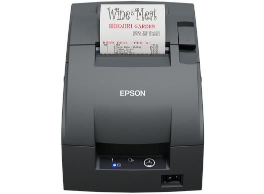 Epson TM-U220IIB Nadeldrucker – 40 mm, 9-Nadel, USB, Ethernet, Grau