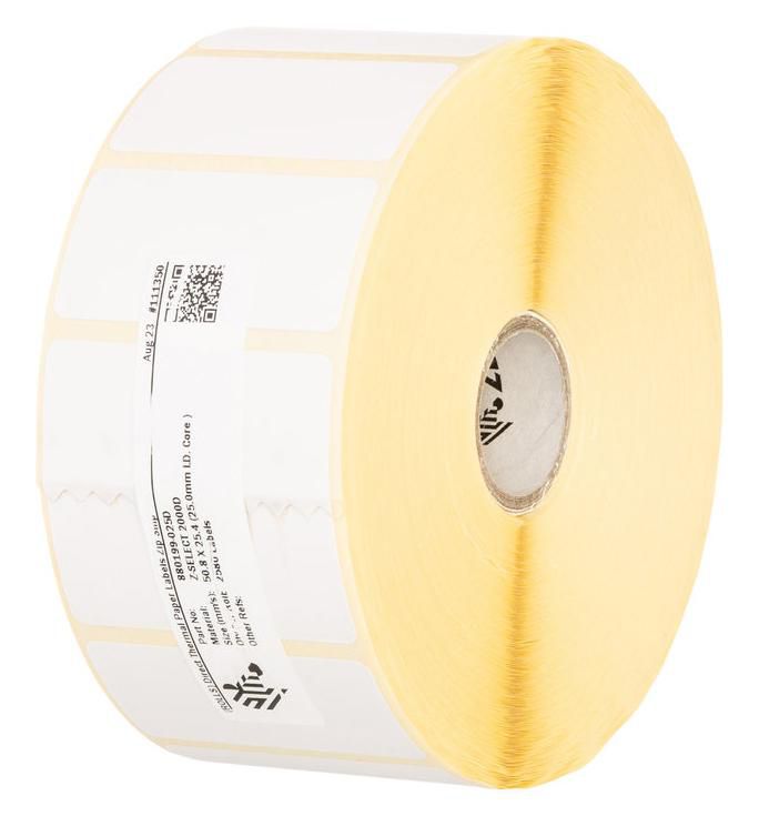 Zebra Endlos-Kartonschilder (nicht klebend), 102 mm × 102 mm, Thermopapier