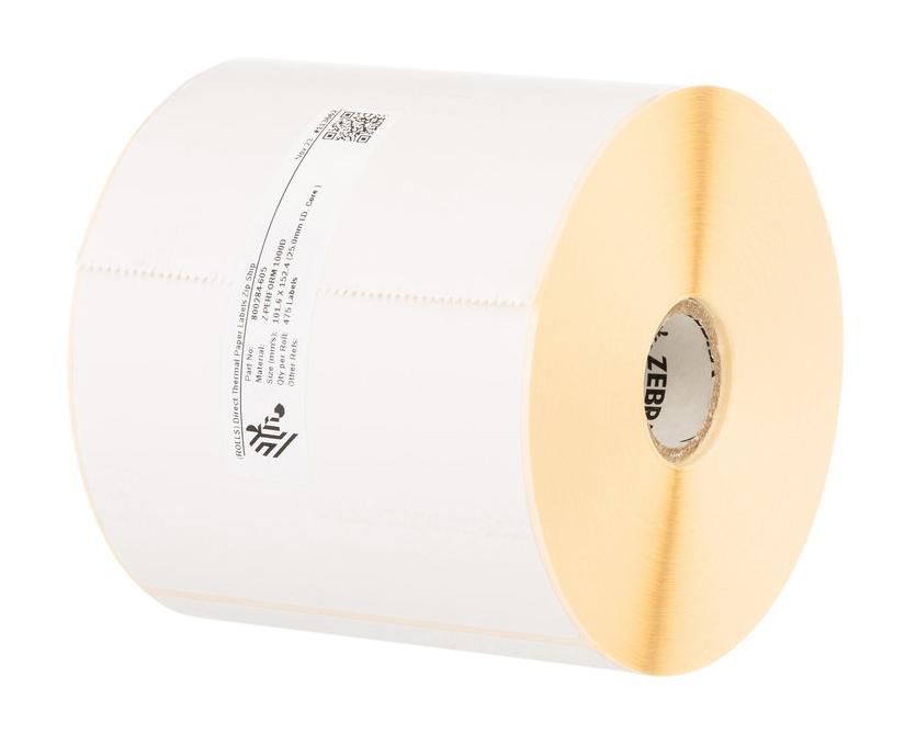 Zebra Etikettenrolle Z-Perform 1000D, 148 mm × 210 mm, Papier, Permanent, 4 Stk./Box