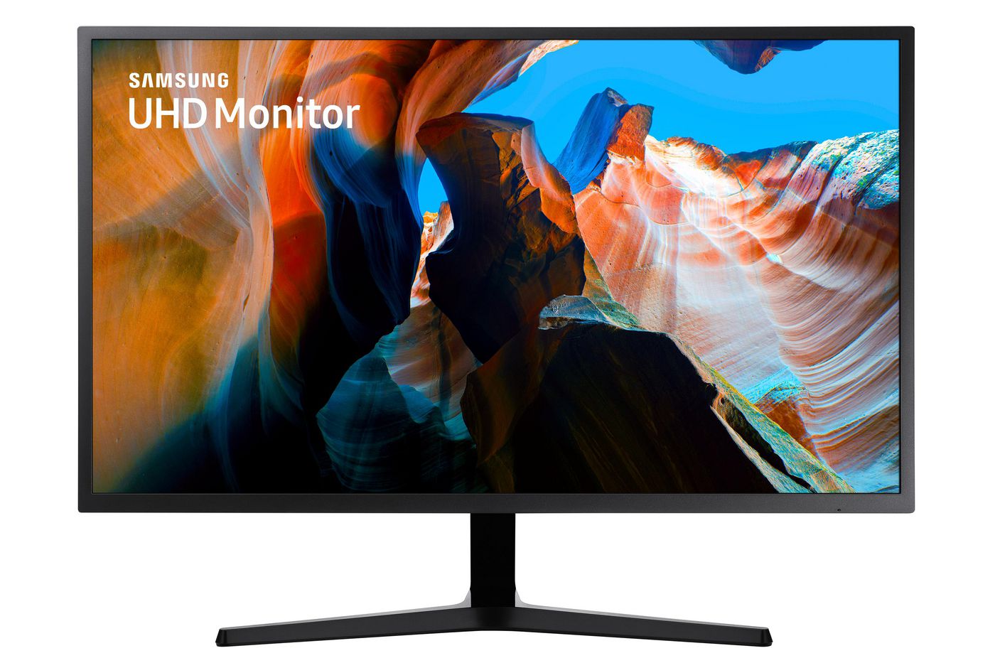 Samsung U32J590U – Monitor, 31,5" 3840 × 2160 (UHD 4K), VA, 60 Hz, 270 cd/m², FreeSync, VESA 100 × 100, Grau
