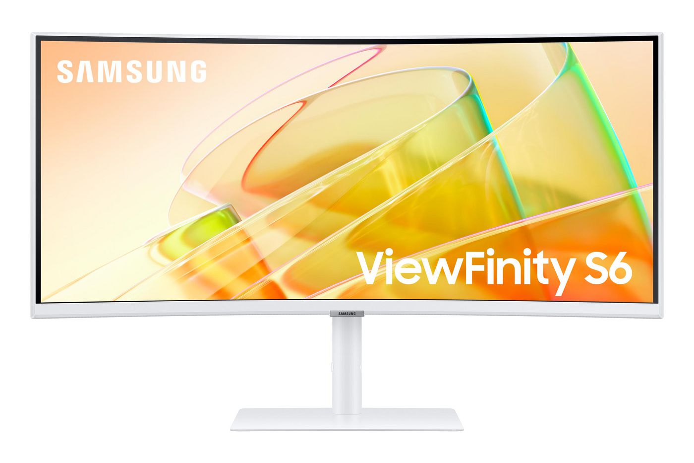 Samsung Curved 34 – Monitor, 34", Daisy Chain, USB-Hub, KVM, Integrierte Lautsprecher, VESA 100 × 100, Weiss