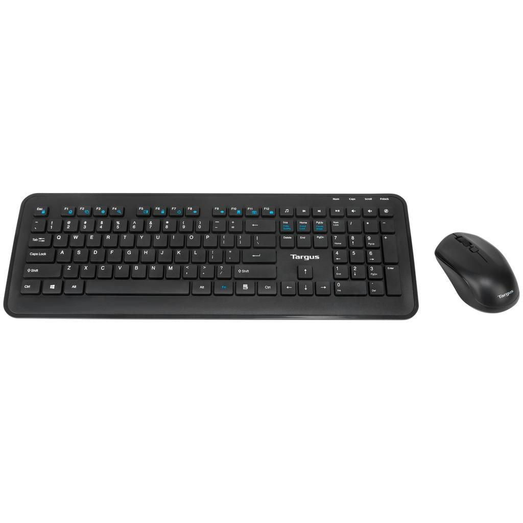 Targus AKM610ES – Tastatur-Maus-Set – 2,4 GHz USB-A (Empfänger) – QWERTY (ES) – Schwarz