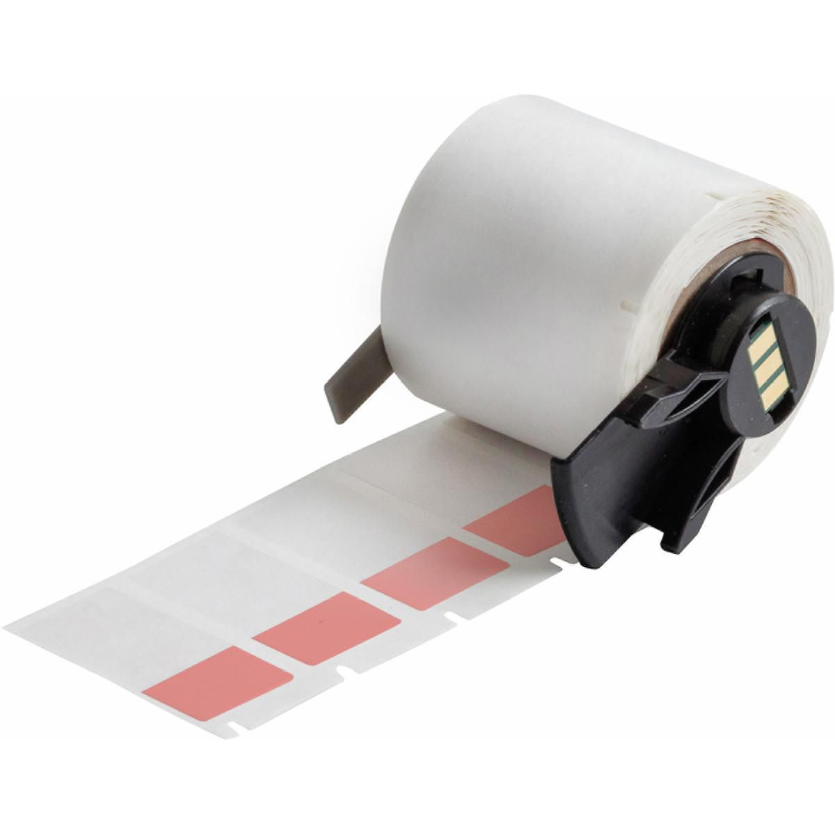 Brady PTL-30-427-RD – Etiketten (Rolle) 19 × 38 mm – Vinyl, rot – permanent haftend – Thermotransfer – für M61