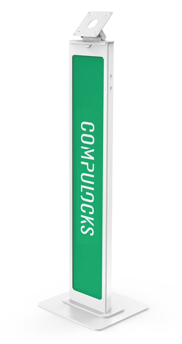 Compulocks Tablet-Bodenständer VESA 100×100 – Stahl, Weiss – 140W
