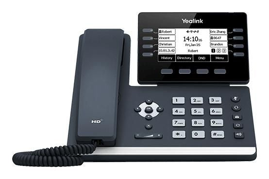 Yealink SIP-T53 – IP-Telefon, 12 SIP-Konten, 3,7", Gigabit, PoE, Grau