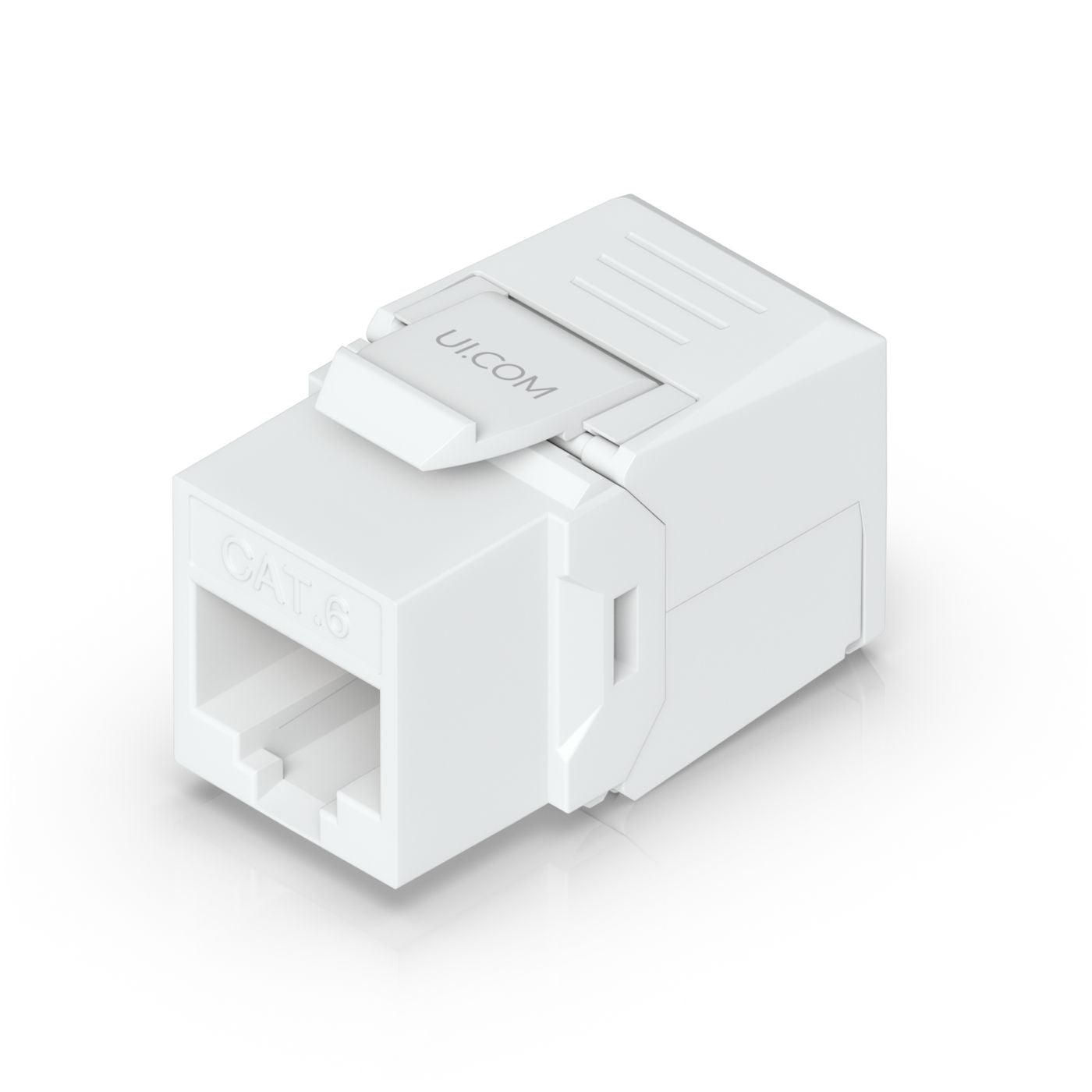 Ubiquiti Keystone-Modul RJ45, für Cat6, T568A/B, werkzeuglos, Weiss, 12er-Pack