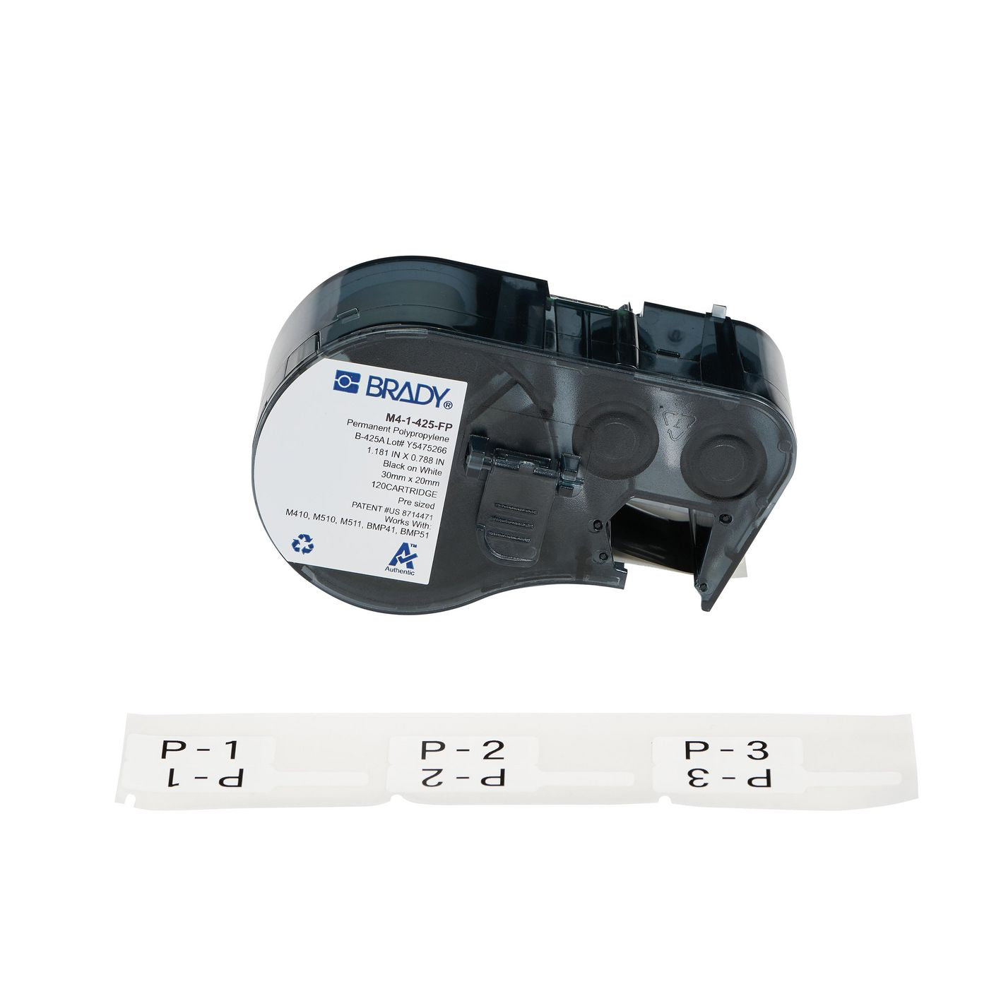 Brady P-Flag – Etiketten (Rolle) – Polypropylen, matt – für M410, M510