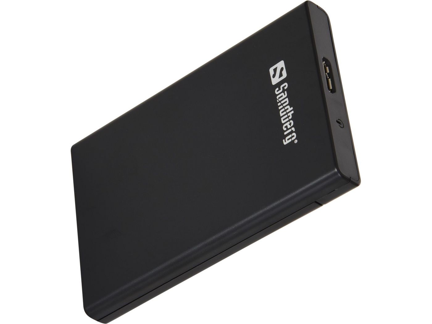 Sandberg HDD/SSD-Gehäuse SATA zu USB – 2,5", USB 3.2 Gen 1 (5 Gbit/s), Micro-USB B, 0,5 m – Schwarz