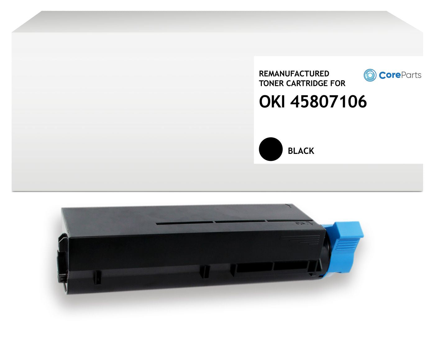 CoreParts QI-45807106 Schwarz Toner – Original – für OKI B412dn/B432dn/B512dn und andere