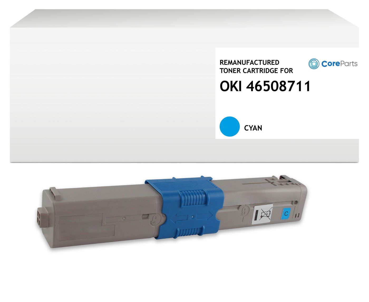 CoreParts Toner – cyan, 3000 Seiten – für OKI