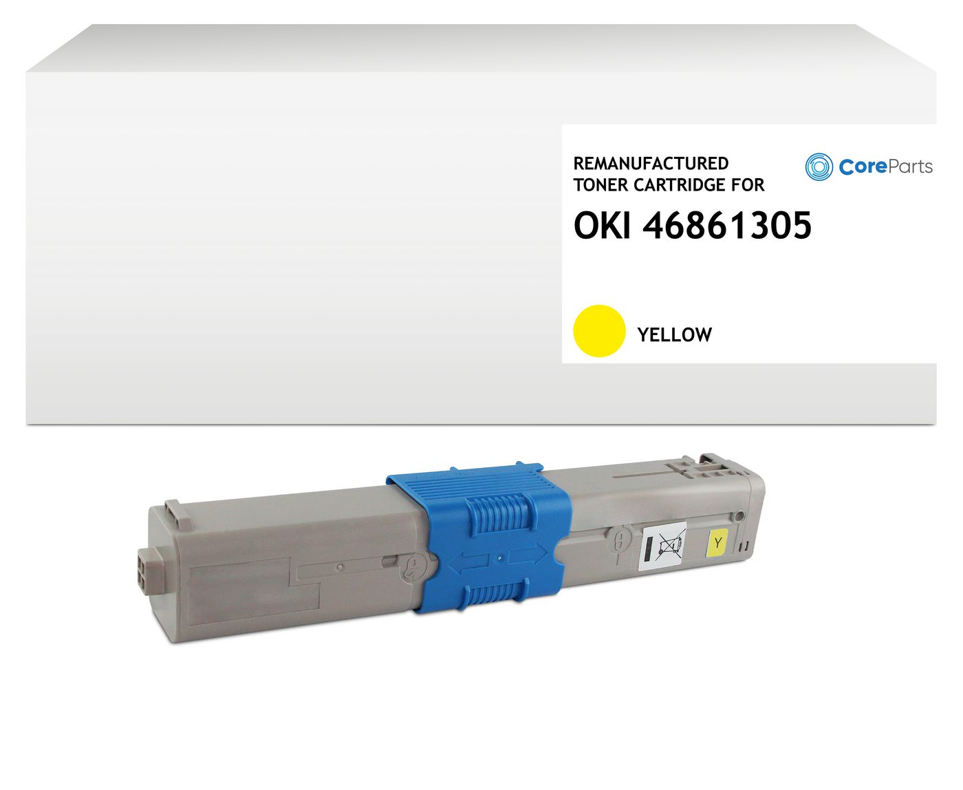 CoreParts Toner – Gelb, 10'000 Seiten – für OKI