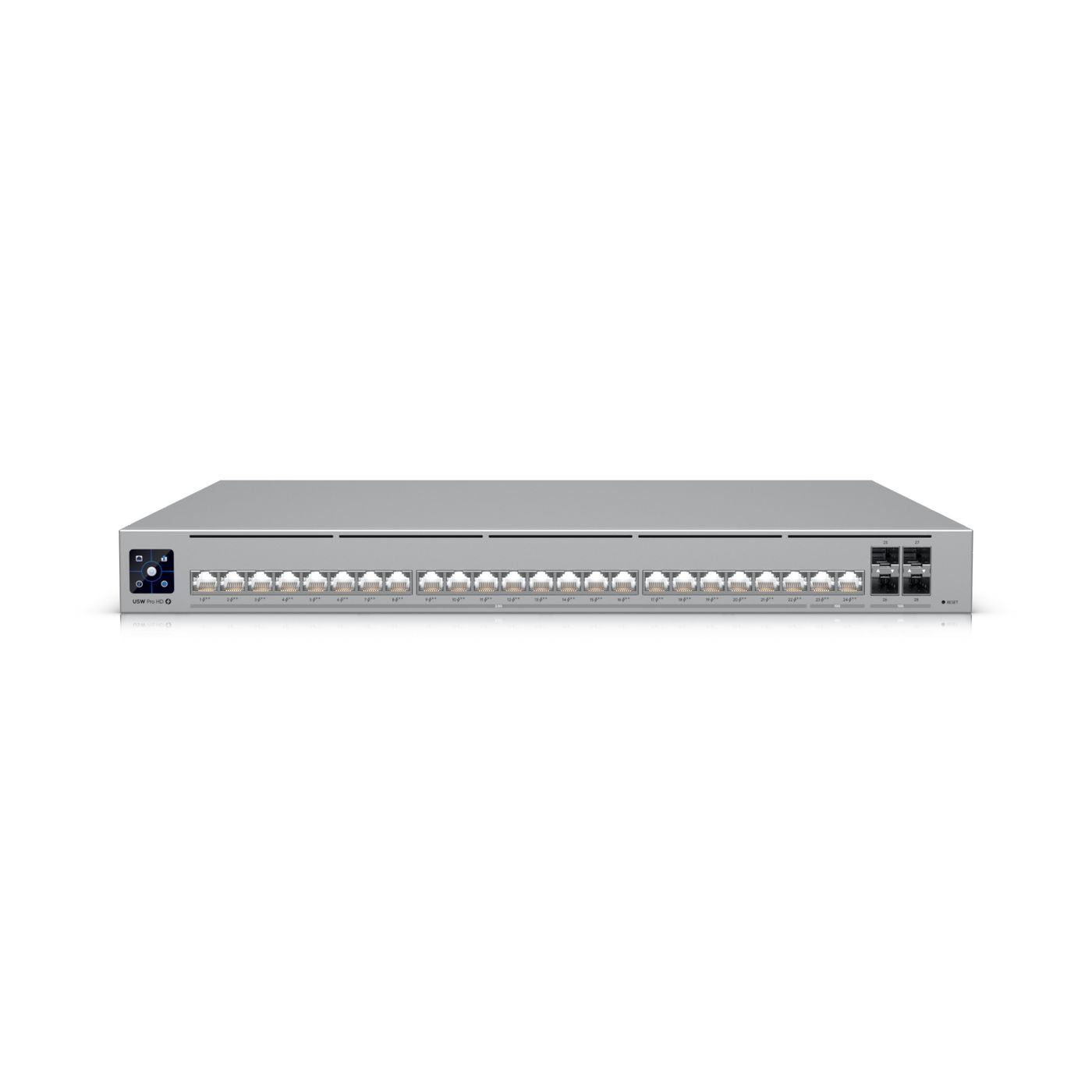 Ubiquiti UniFi Pro – Managed Switch – 22×2.5G, 2×10G RJ45, 4×SFP+, L2/L3, PoE++ 600 W, 19" Rack, 1U