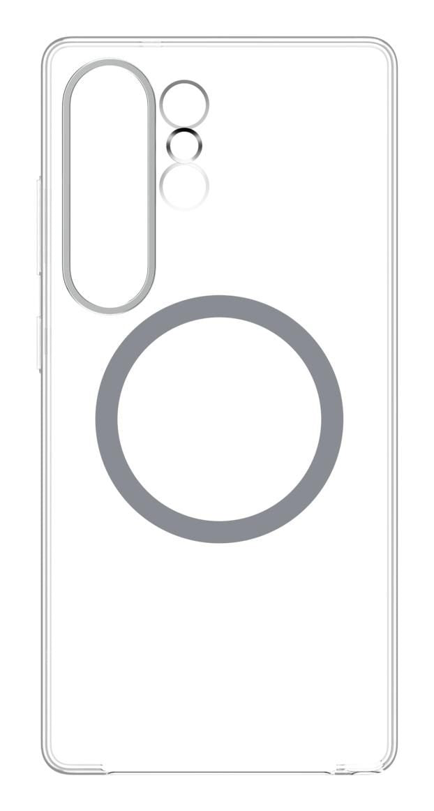 Samsung Backcover – für Samsung Galaxy S25 Ultra, Transparent, Schutz vor Vergilbung, kabelloses Laden