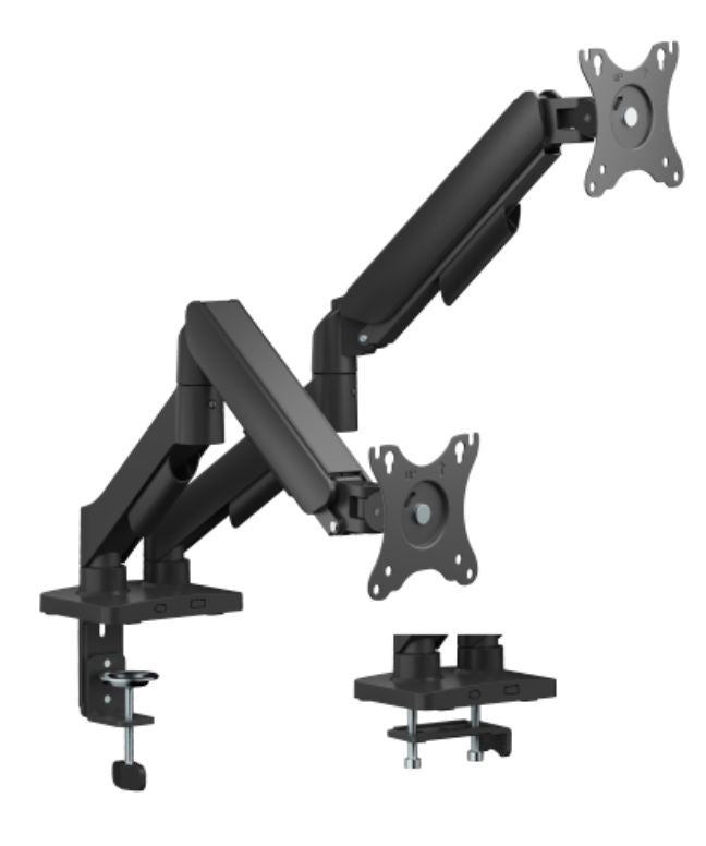 eSTUFF GLB227012 – Monitorarm Tischhalterung – 2 Monitore – Gasfeder