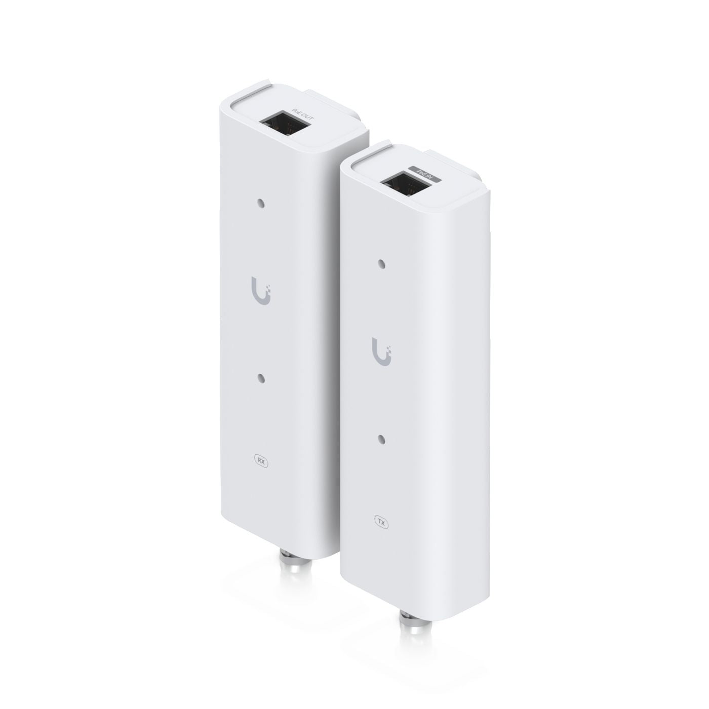 Ubiquiti PoE Midspan – 750 m Reichweite, 85 Mbit/s, 2× RJ-45 (1× Sender, 1× Empfänger), PoE, Wand, Weiss