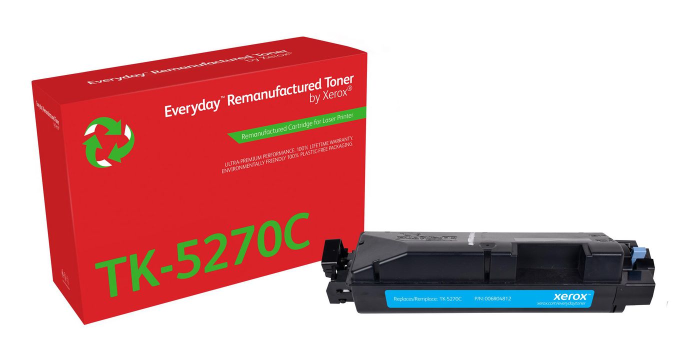 Xerox TK-5270C Cyan Toner – Kompatibel – 6'000 Seiten – für Kyocera ECOSYS M6230/M6230cidn/M6630 und andere