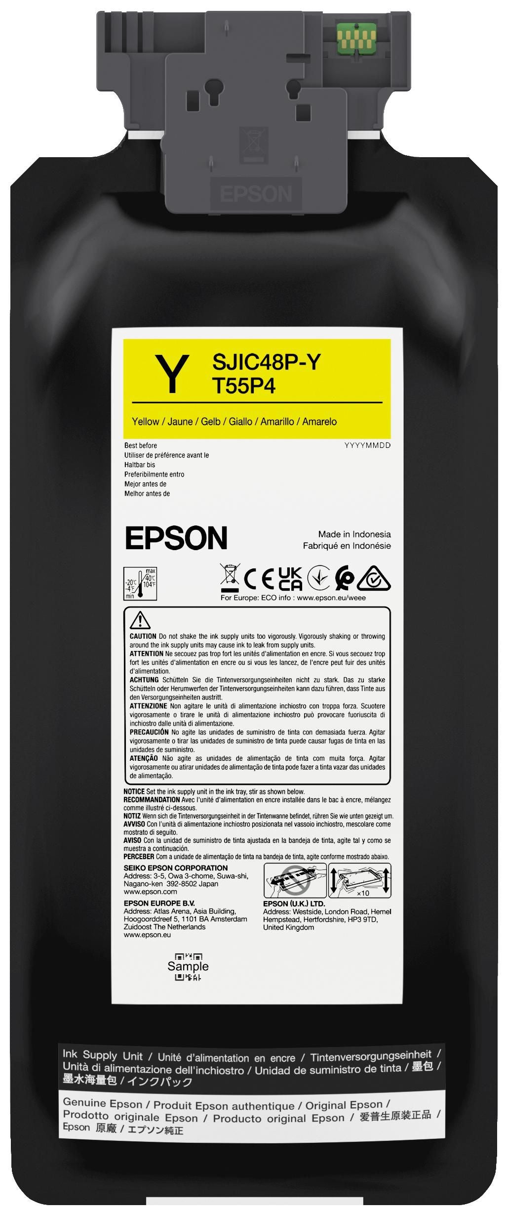 Epson Tintenpatrone SJIC48P-Y (C8000E), Gelb – für ColorWorks C8000E